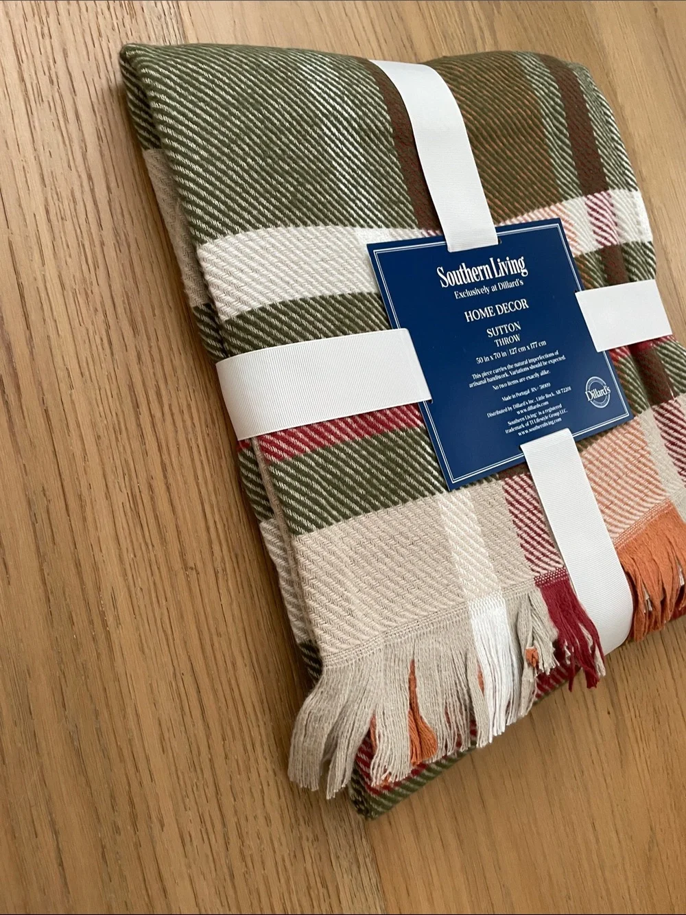 Southern Living Sutton Throw, NWT